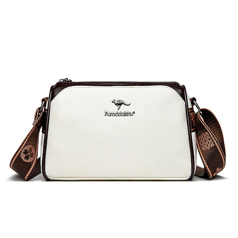 Bolso Bandolera de Cuero Elegante Básicos