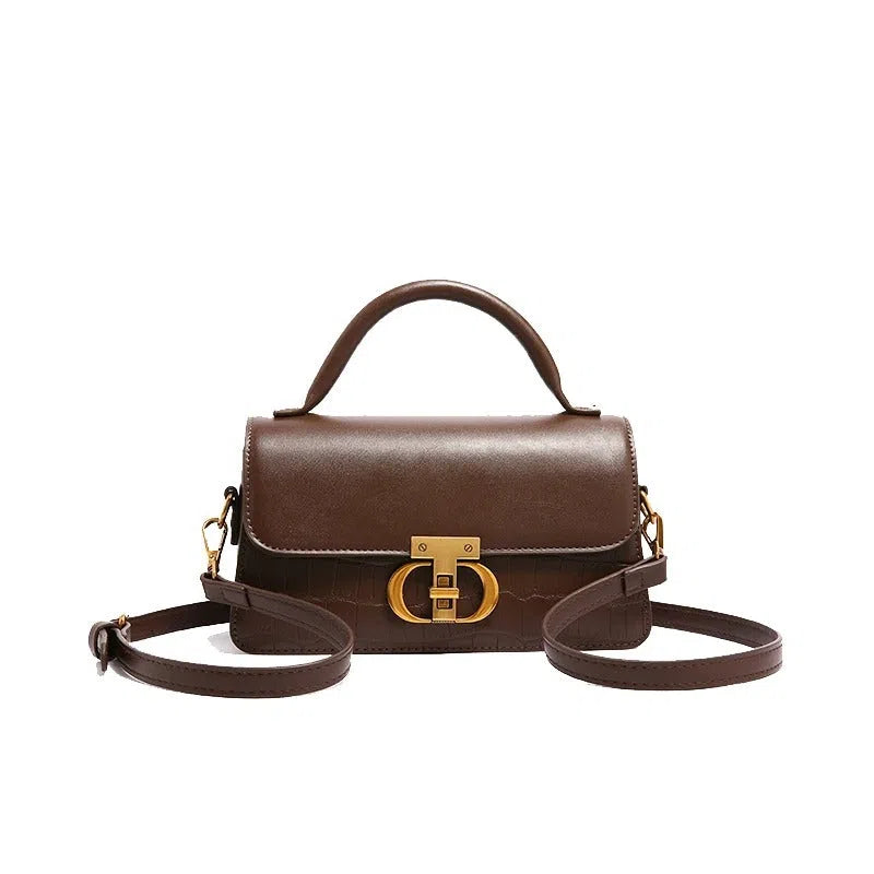 Bolso Bandolera de Cuero PU Café