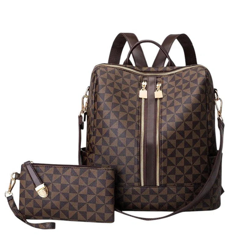 Bolso Mochila y Bandolera Clásica de 2 Piezas