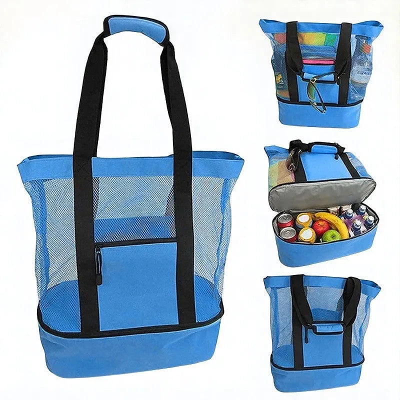 Bolso Playa 2 en 1: Elegancia, Espacio y Frescura en un Solo Diseño