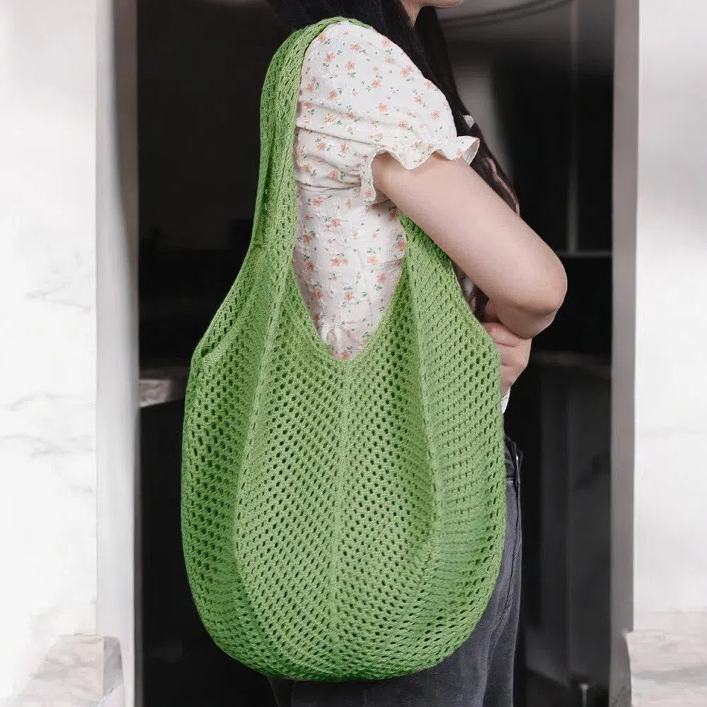 Bolso Shopper Calado Verde
