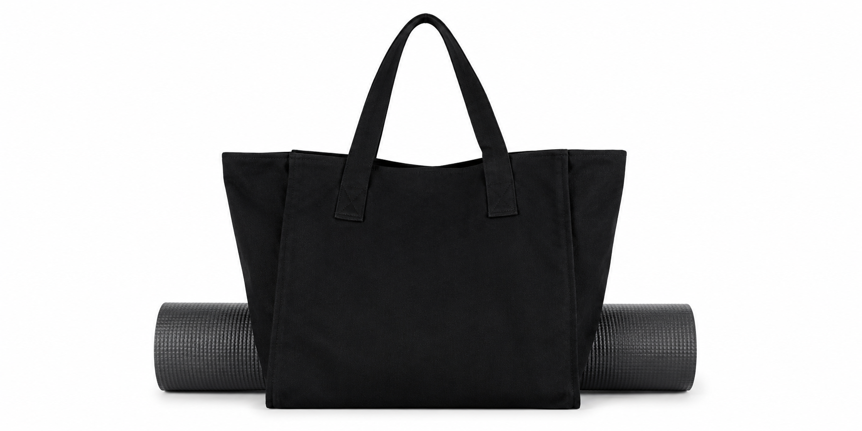 Bolsa Tote de Yoga en Lona con Diseño de Colores de Alta Capacidad