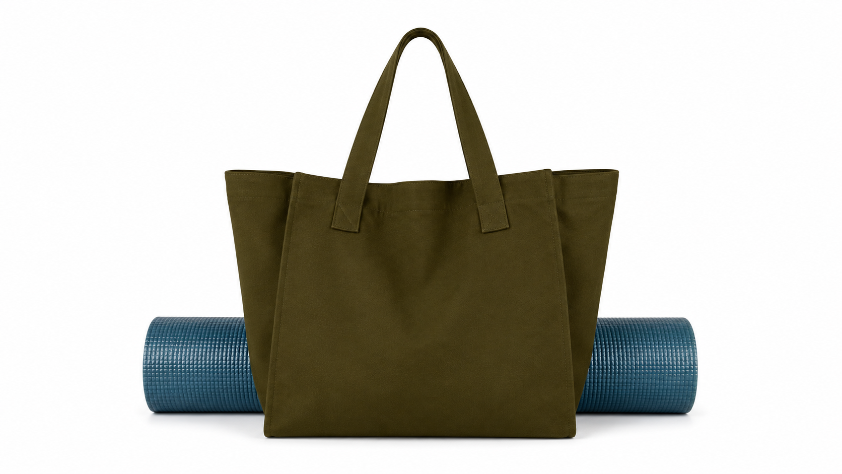 Bolsa Tote de Yoga en Lona con Diseño de Colores de Alta Capacidad
