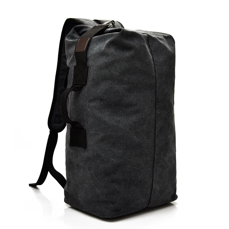 Mochila de Lona Estilo Preppy – Capacidad, Comodidad y Diseño Atemporal