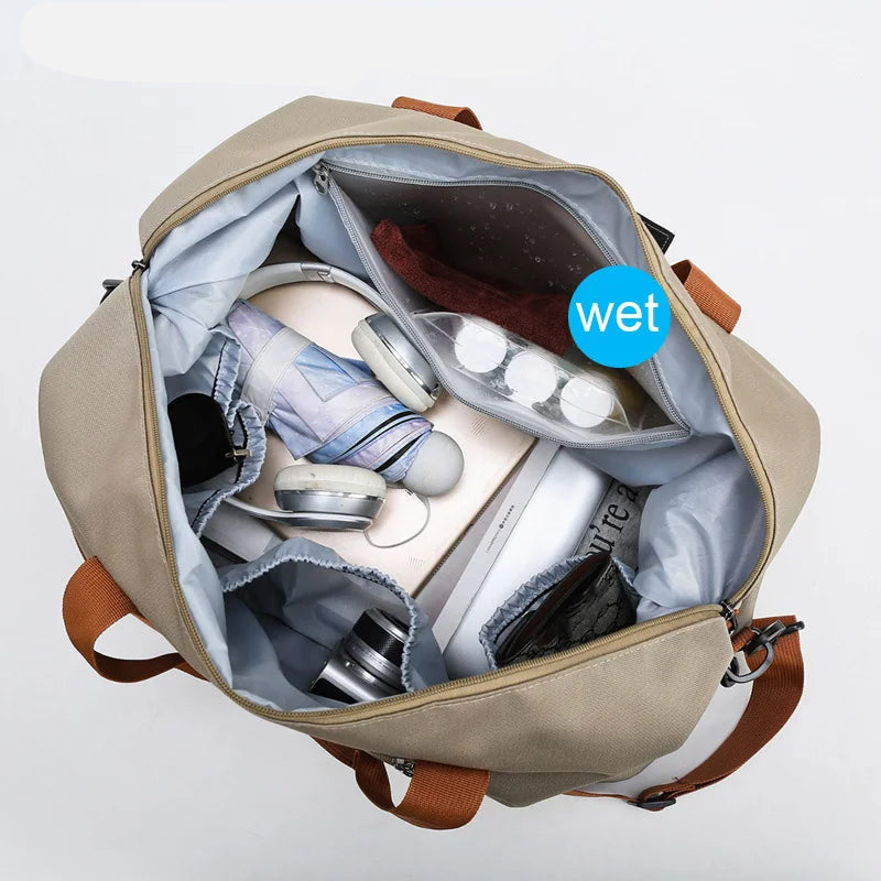Bolsa de Deporte y Viaje Multifuncional: Con Zapatero y Bolsillo Impermeable