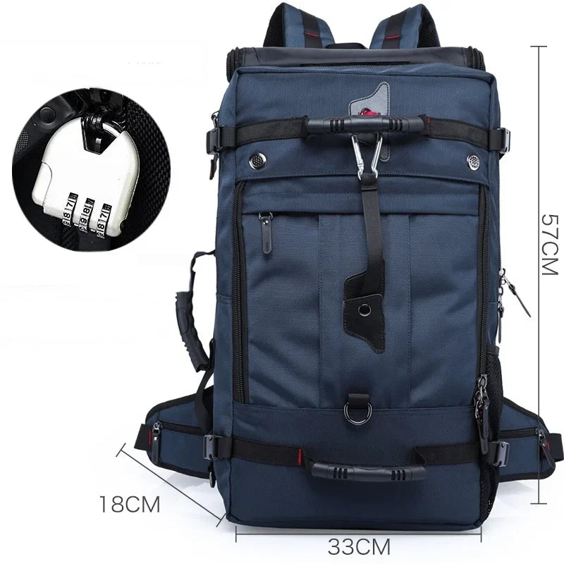 Mochila Urbana 36–55L KAKA – Antirrobo, Impermeable y Profesional