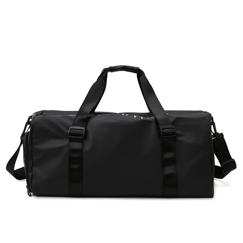 Bolsa Duffel Deportiva y de Viaje: Bolsa Duffel Deportiva Negra: Impermeable, Unisex y con Zapatero Integrado, Unisex y con Separación Seco/Húmedo (Copia)