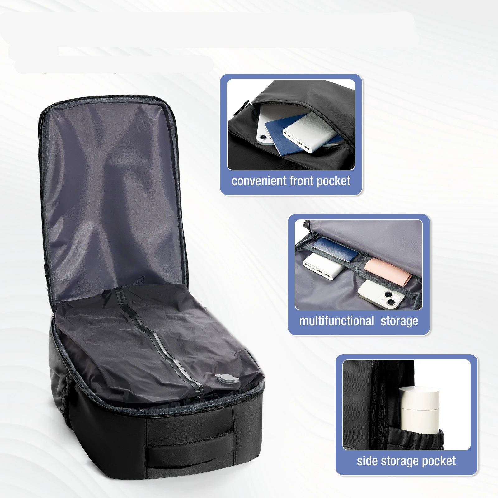 Mochila Likros de Compresión al Vacío – Máxima Capacidad y Viaje Inteligente