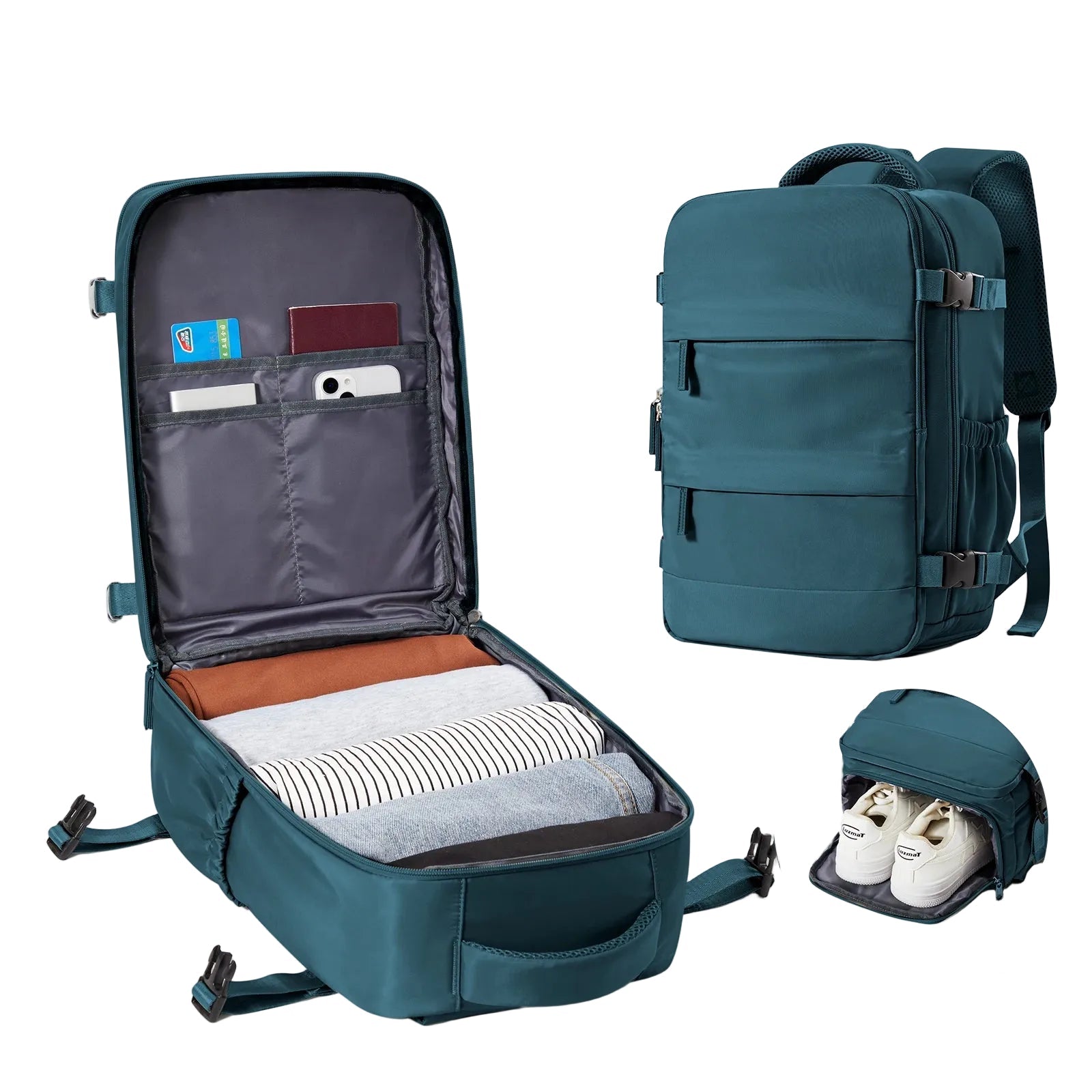 Mochila de Viaje Cabina de Nailon – Ligera, Amplia y Funcional