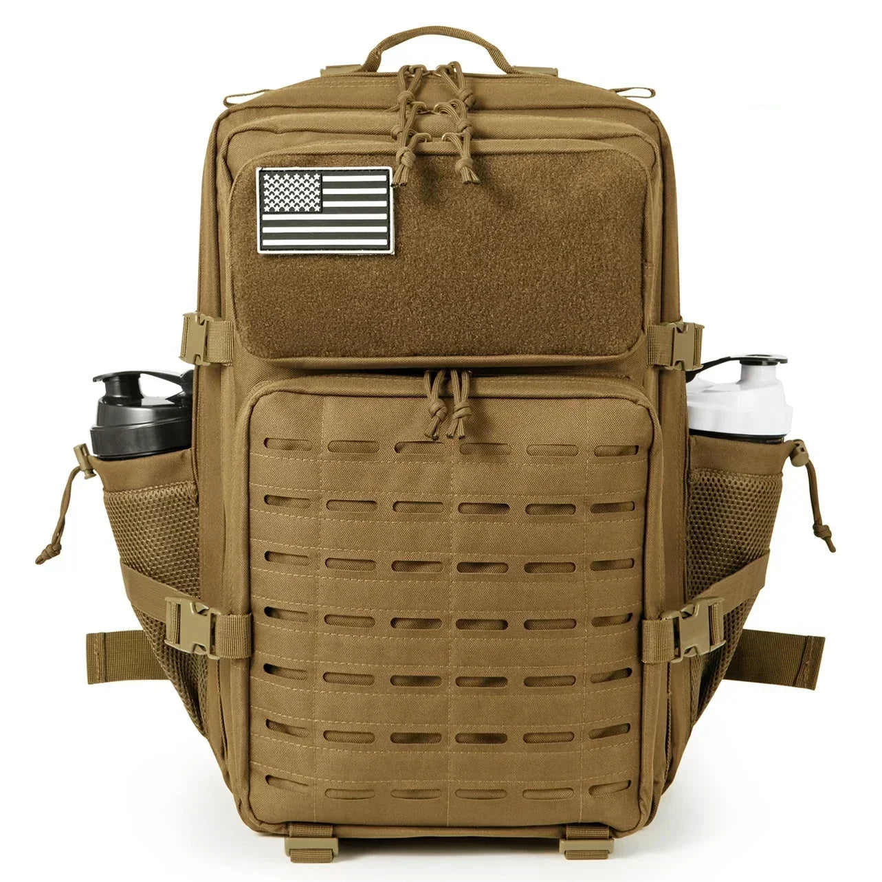 Mochila Táctica 45L Caqui – Estilo Outdoor y Funcionalidad Versátil