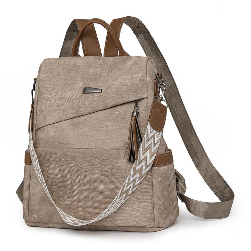 Mochila Bandolera de Cuero PU para Mujer – Elegancia, Capacidad y Comodidad