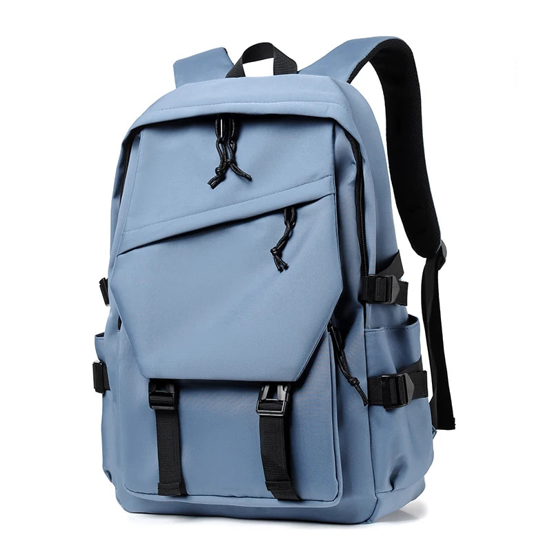 Mochila Azul de Poliéster Impermeable para Mujer – Elegancia y Comodidad Diaria