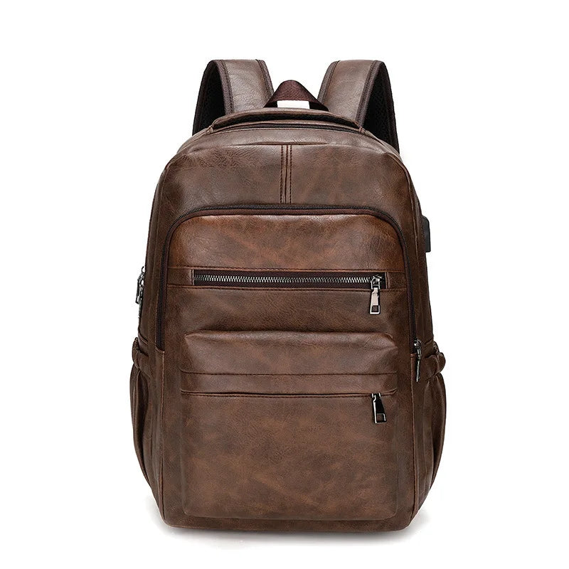 Mochila Casual de Cuero PU Premium – Estilo Urbano y Organización Inteligente