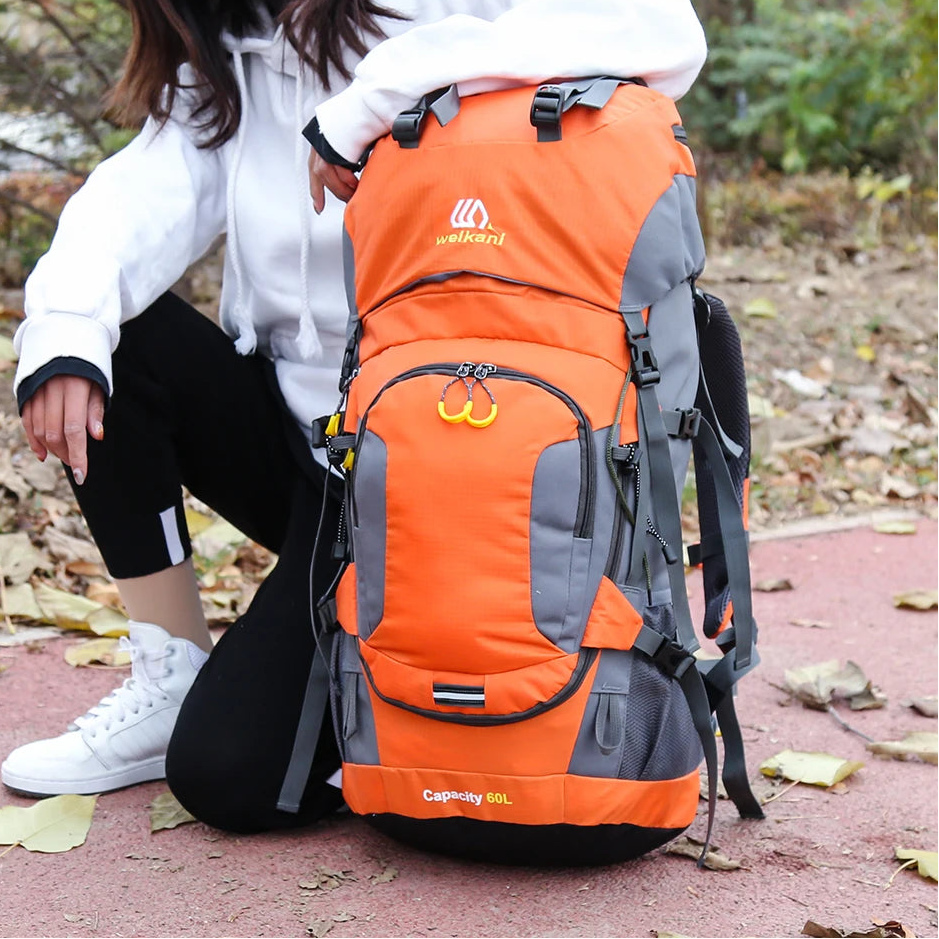 Mochila Outdoor LIXADA 60L – Gran Capacidad, Impermeable y Resistente