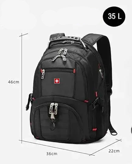 Mochila SWISS MILITARY Porta Portátil: Ergonómica, Impermeable y de Gran Capacidad