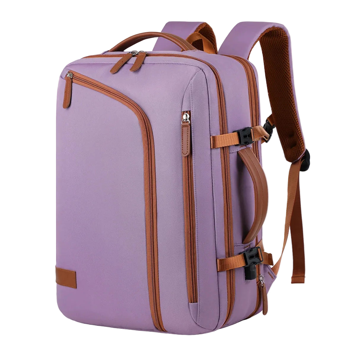 Mochila Ultraligera de Nailon Lila – Funcionalidad Suave y Estilo Actual