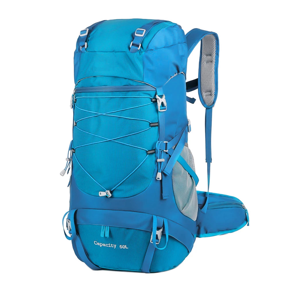 Mochila de Senderismo 50L WEST TUNE – Impermeable, Ligera y Profesional