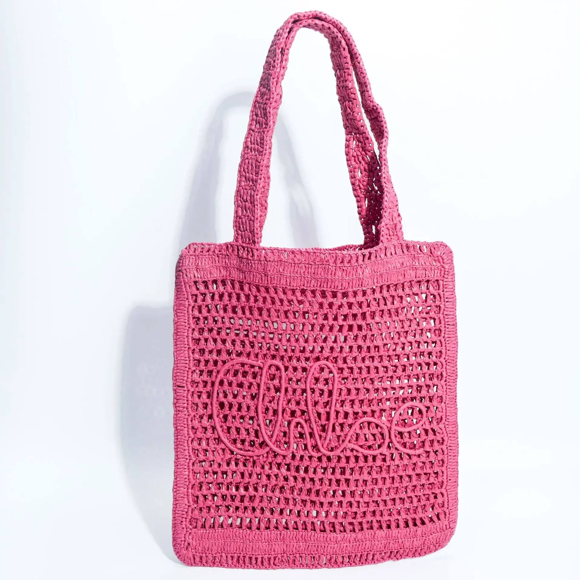 Bolso Tote de Paja Tejido a Mano – Ligero, Natural y con Gran Capacidad