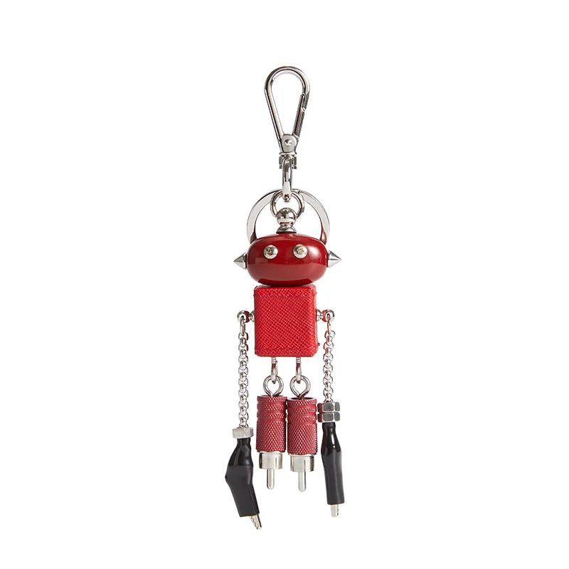 Charm Colgante Robot en Cuero Premium – Elige tu Color Favorito