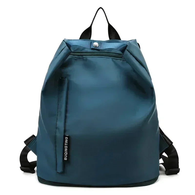 Bolsa de Deporte con Apertura Amplia – Azul Turquesa