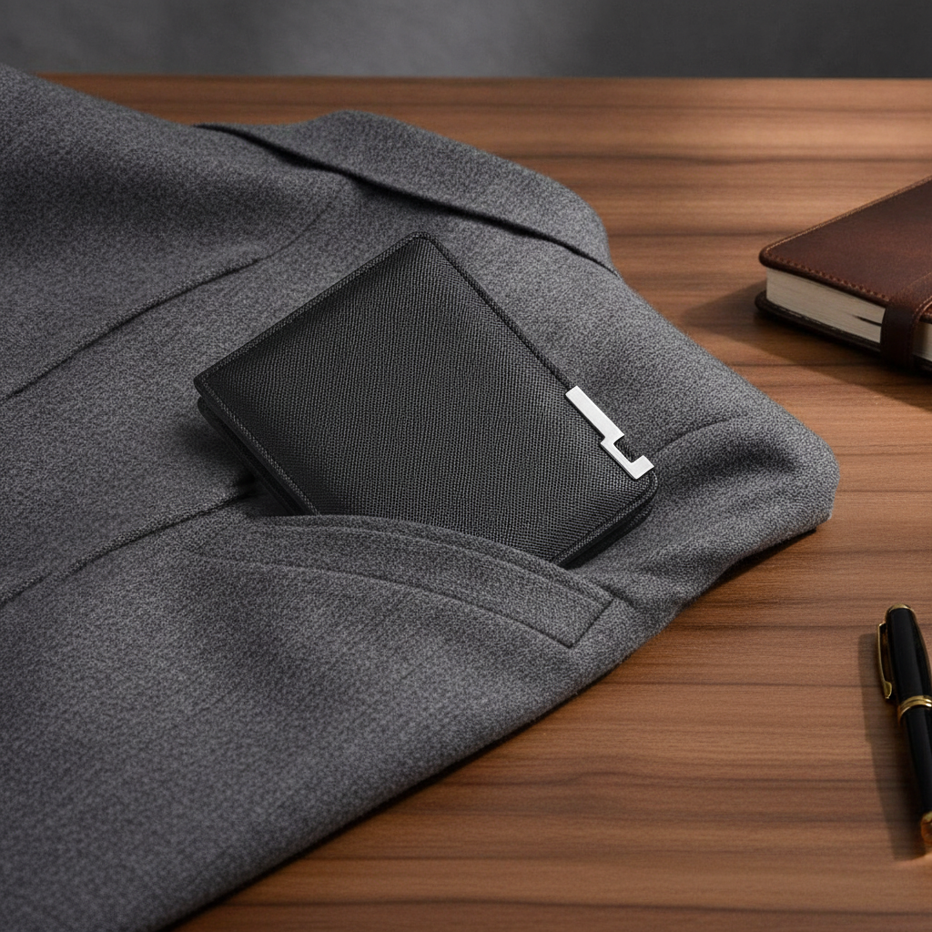 Cartera Slim Vertical Estilo Ejecutivo para Hombre