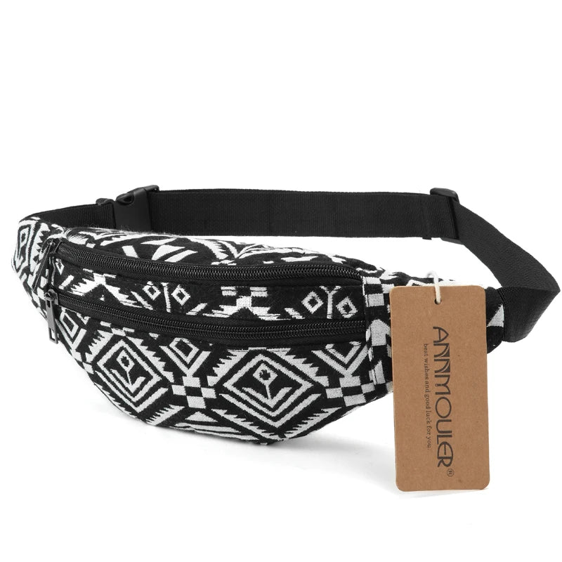 Bolso Riñonera Bohemia Annmouler: Estilo y Comodidad en Cada Pas