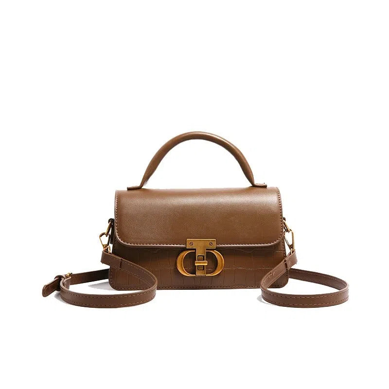 Bolso Bandolera de Cuero PU Caqui