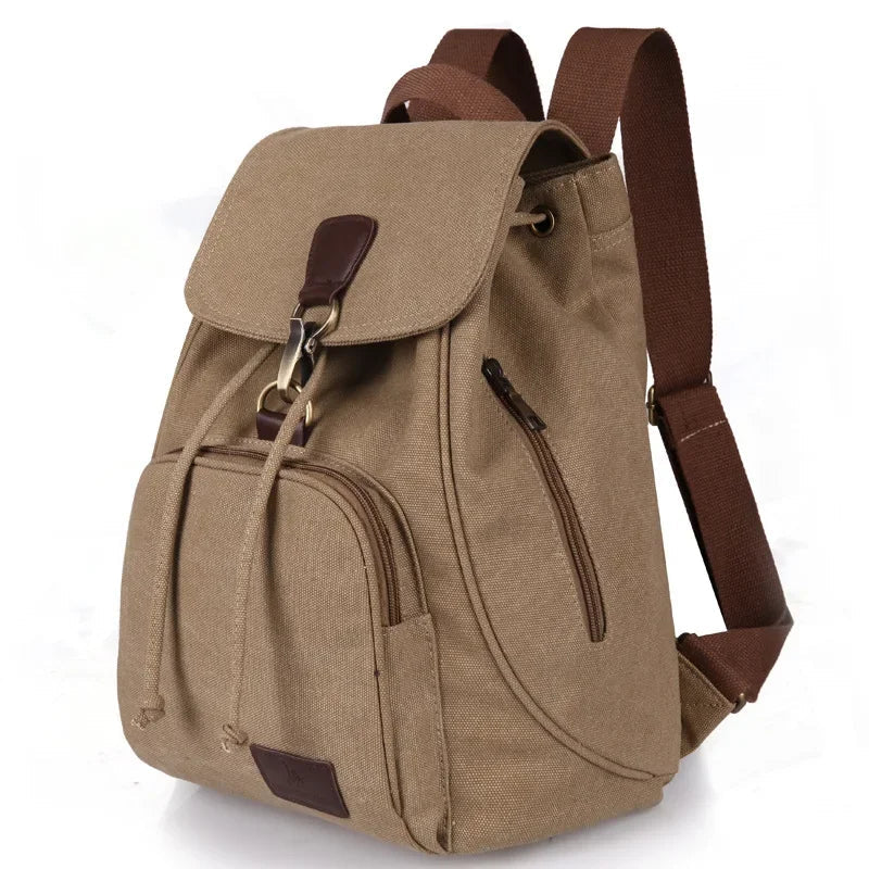 Bolso Mochila Vintage de Lona Colores