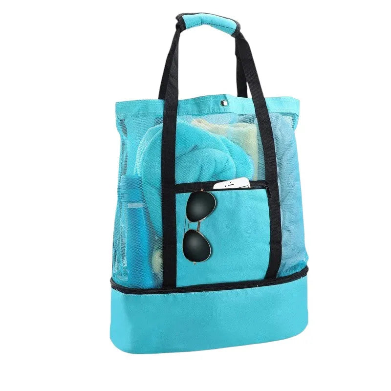 Bolso Playa 2 en 1: Elegancia, Espacio y Frescura en un Solo Diseño