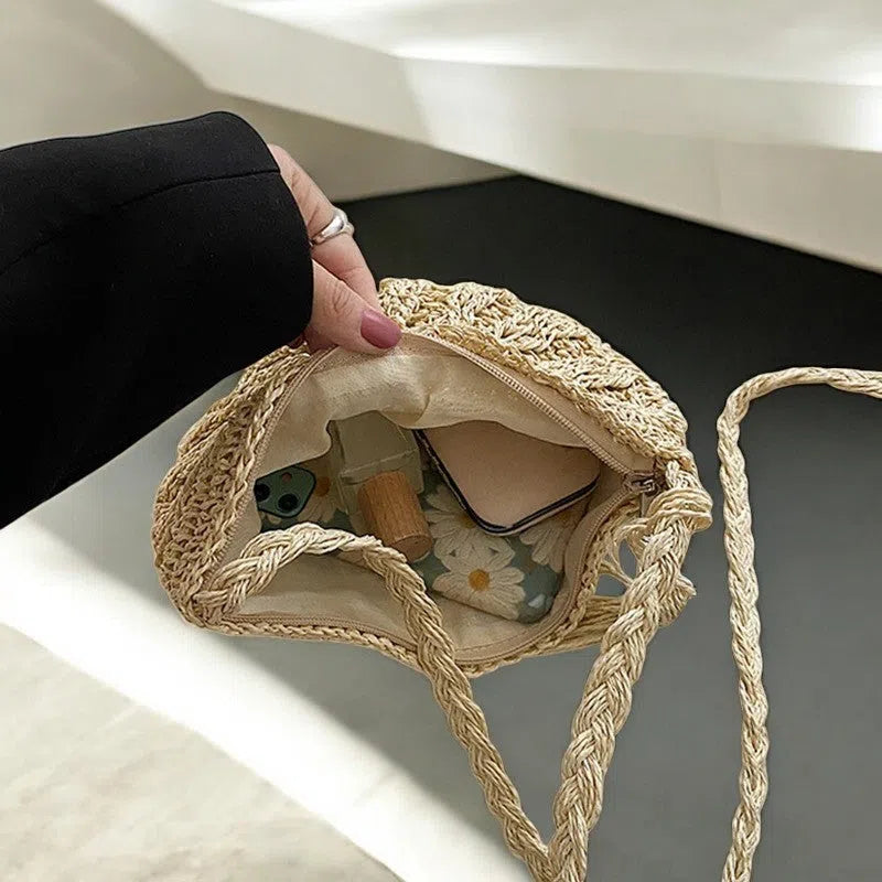 Bolso Rafia Saddle