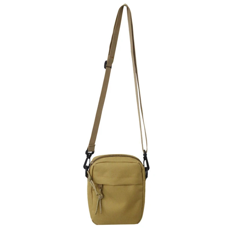 Bolso para Móvil de Lona Caqui Cruzado