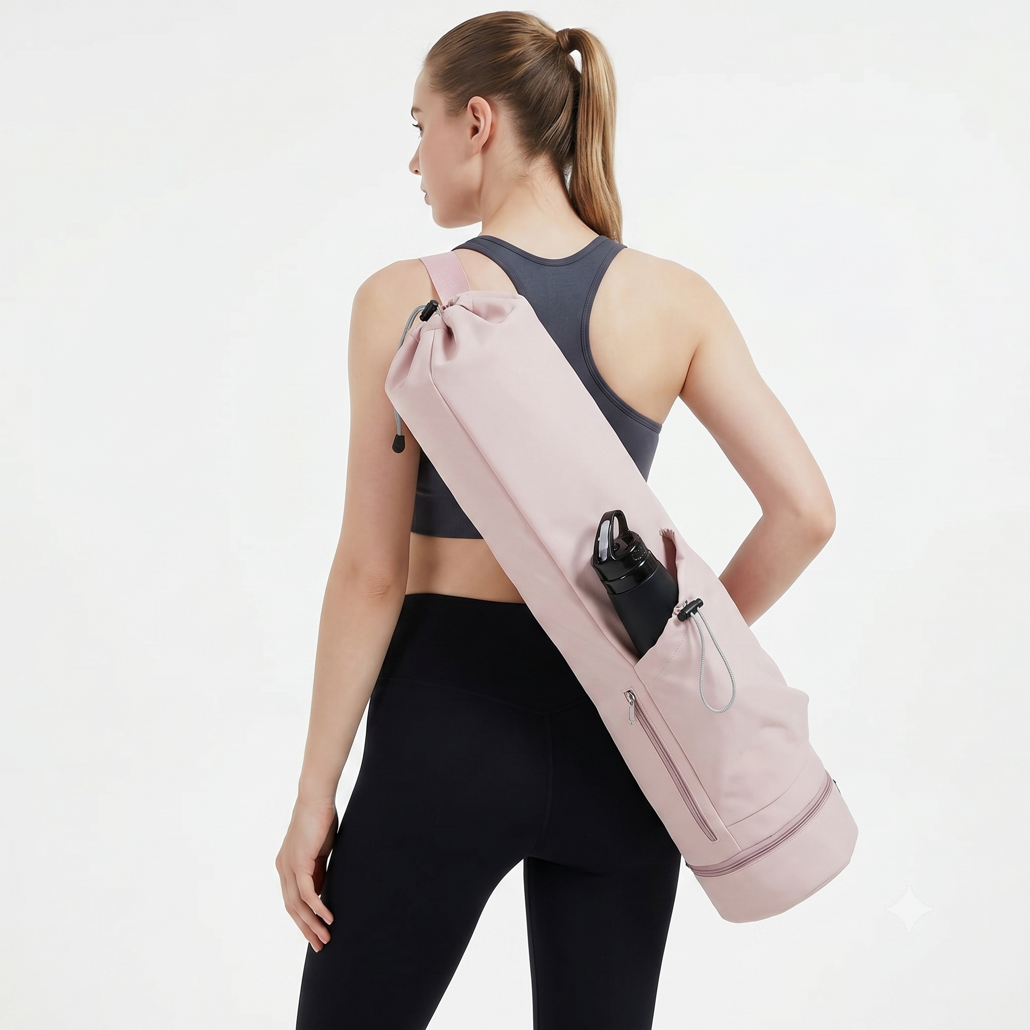 Bolsa para Esterilla de Yoga Rosa de Alta Capacidad – Unisex