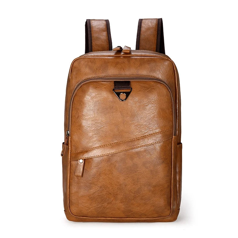 Mochila Preppy de Cuero PU – Elegancia Casual y Funcionalidad Diaria