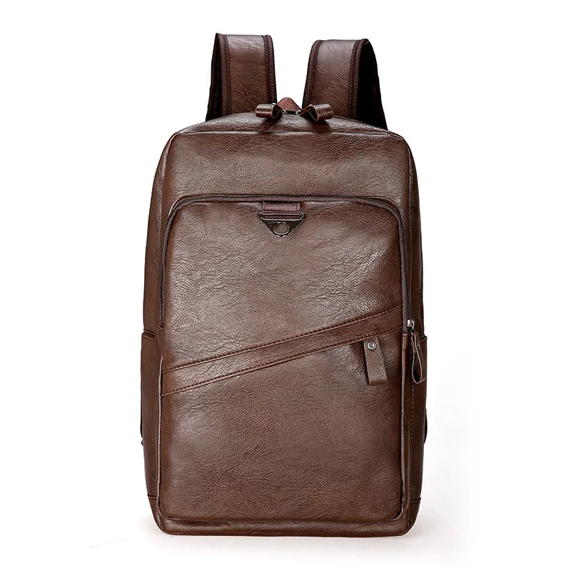 Mochila Preppy de Cuero PU – Elegancia Casual y Funcionalidad Diaria
