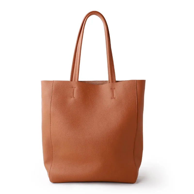Bolso Satchel Cuero Genuino Vertical – Elegancia Premium 32x27cm