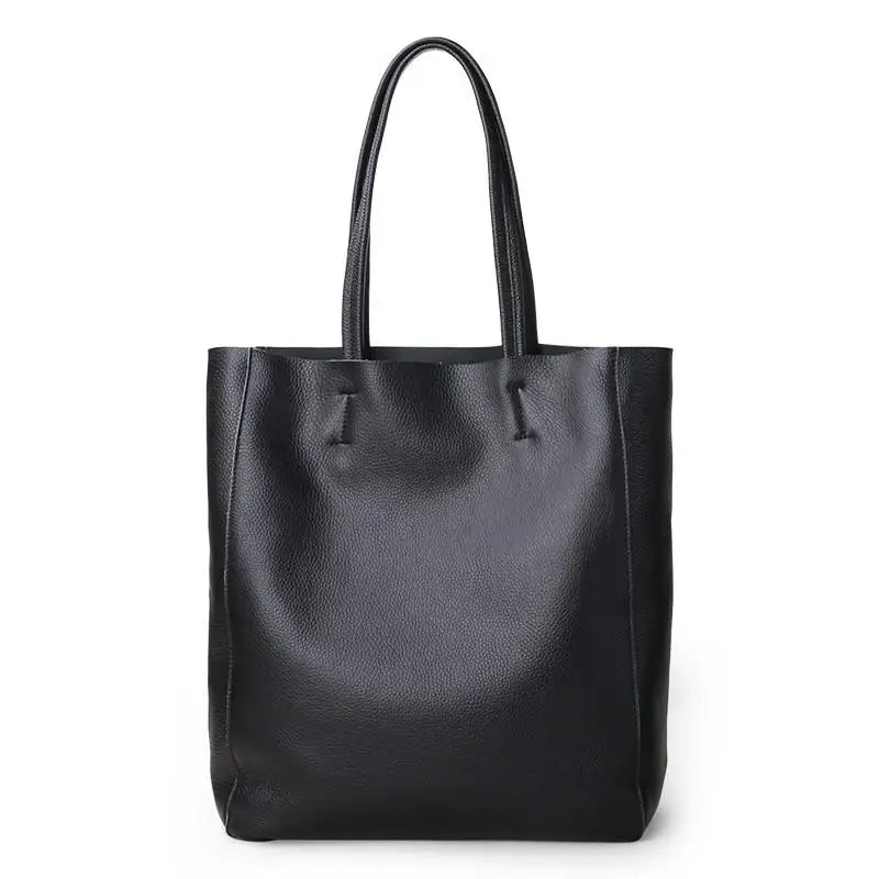 Bolso Satchel Cuero Genuino Vertical – Elegancia Premium 32x27cm
