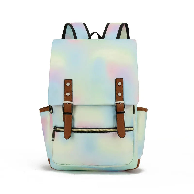 Mochila Menta de Lona Premium: Frescura y Elegancia para tu Día a Día