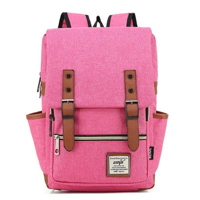 Mochila Rosa de Lona Premium: El Toque Fashion y Funcional que Tu Estilo Necesita