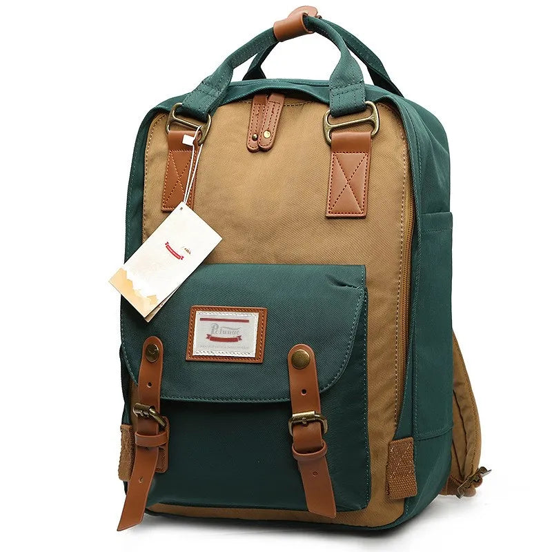 Mochila Verde Edén Impermeable para Mujer: Tu Compañera Ideal de Viaje