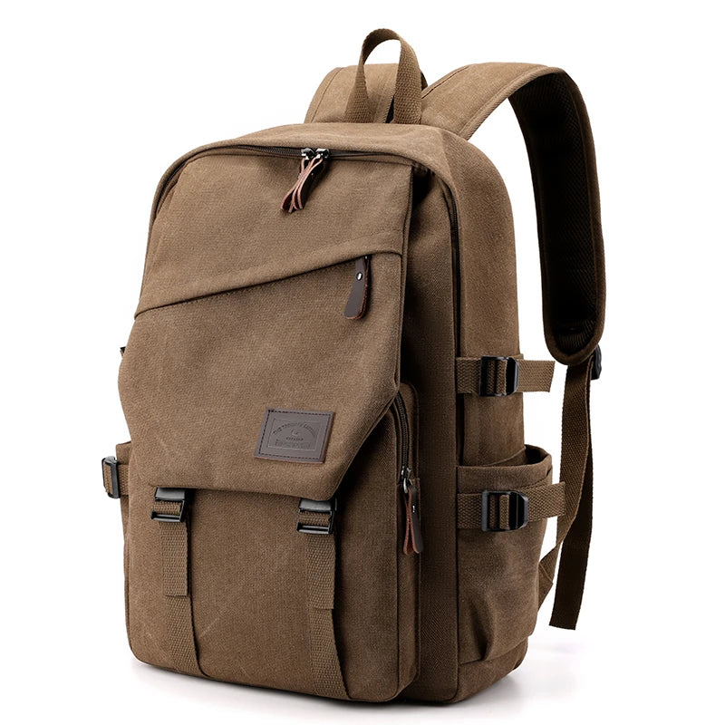 Mochila Unisex Compacta de Lona – Ligera, Clásica y Funcional