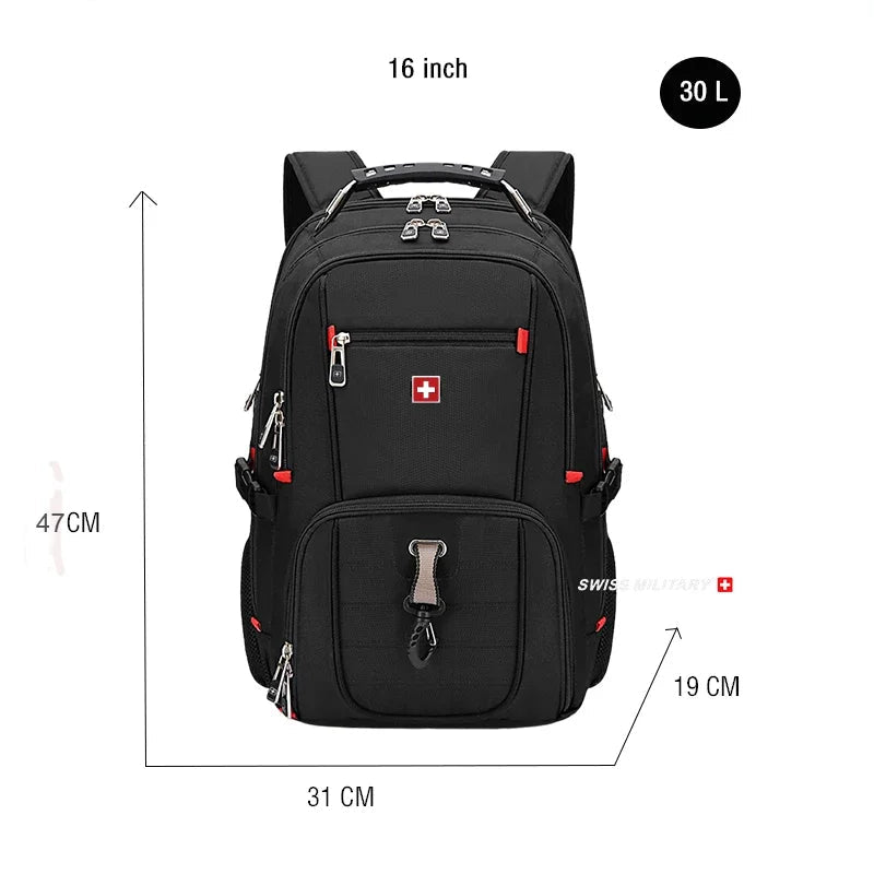 Mochila SWISS MILITARY Porta Portátil: Ergonómica, Impermeable y de Gran Capacidad