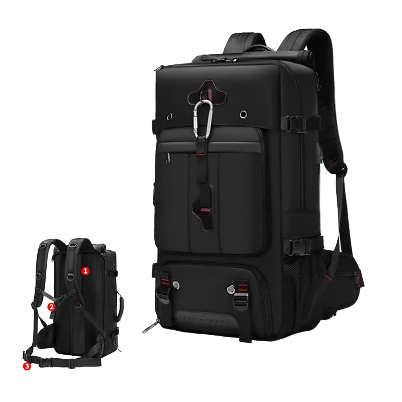 Mochila de Viaje SWISS MILITARY: Alta Capacidad, Impermeable y Ergonómica