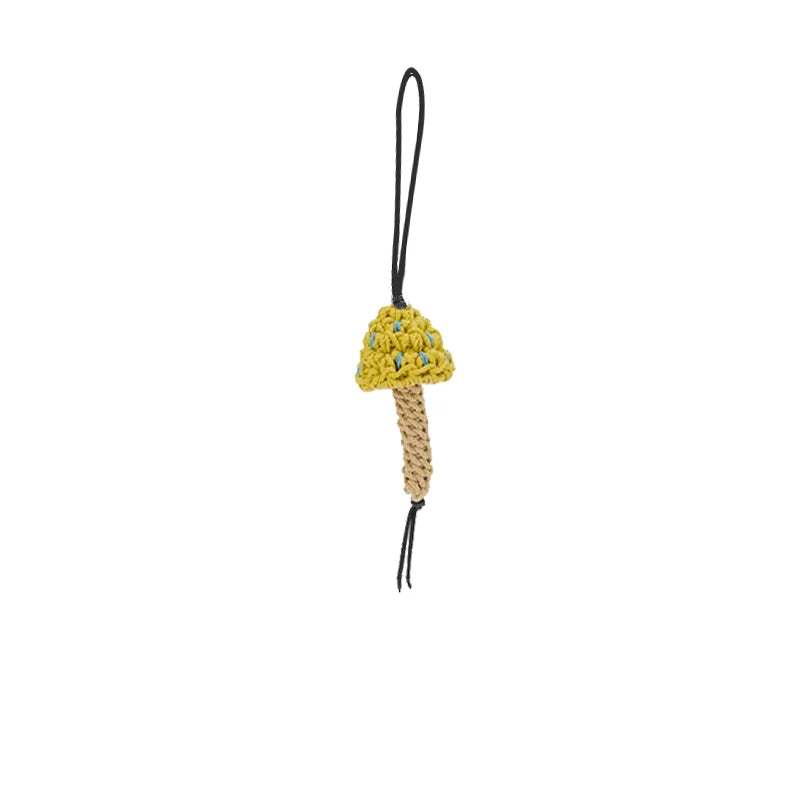 Charm de Hongo a Crochet – Detalle Artesanal y Sofisticado para tu Bolso