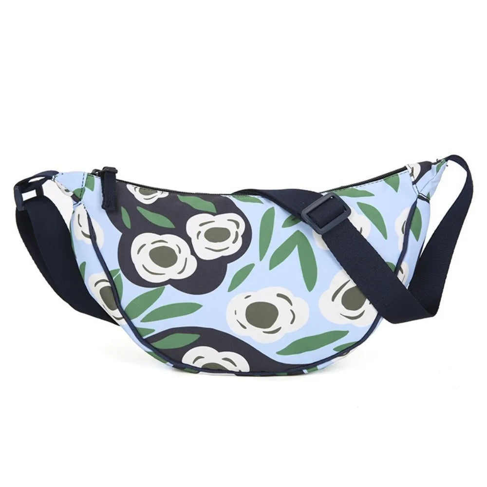 Bolso Bandolera y Riñonera de Nylon con Flores
