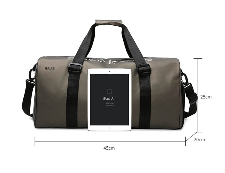 Bolsa Duffel Deportiva y de Viaje: Impermeable, Unisex y con Separación Seco/Húmedo