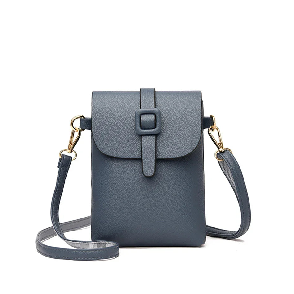 Bolso de Hombro Azul Eléctrico: Estilo Flap Moderno y Compacto
