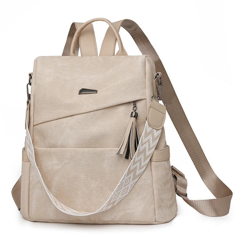 Mochila Bandolera de Cuero PU para Mujer – Elegancia, Capacidad y Comodidad
