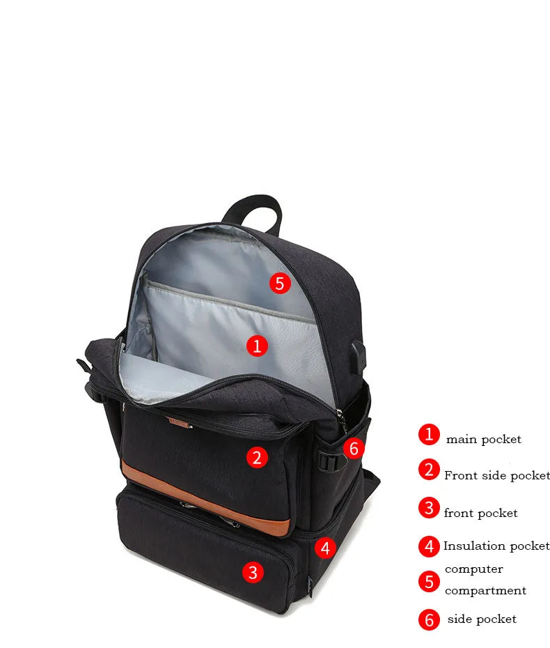 Mochila Unisex de Gran Capacidad en Oxford – Estilo, Comodidad y Protección Total