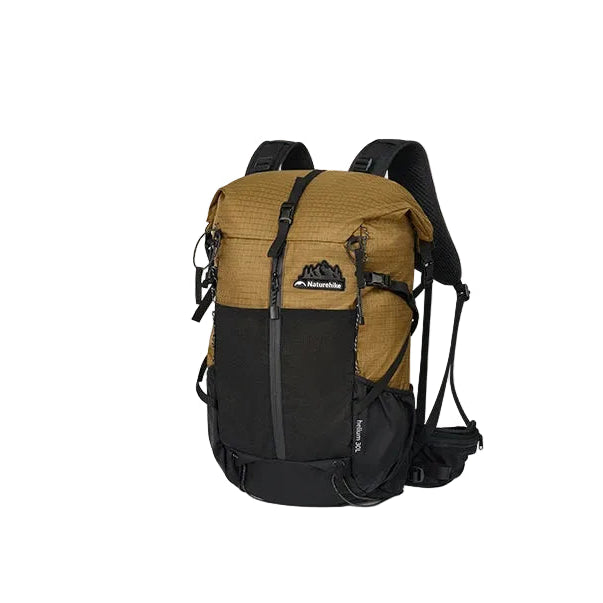 Mochila Outdoor Naturehike 30+5L Café – Expandible, Cómoda y Transpirable