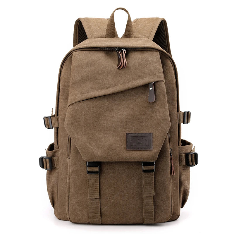 Mochila Unisex Compacta de Lona – Ligera, Clásica y Funcional